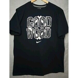 NIKE Sportswear Standard Fit T-shirt GOOD WOOD Sz XL, Athletic Dept. Dk Blue,